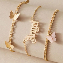 Load image into Gallery viewer, Butterfly Charm Multilayer Anklet

